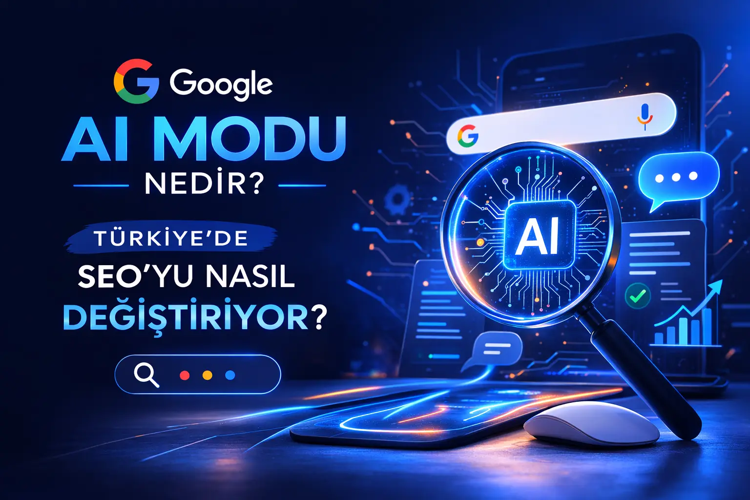 Google AI Modu ile birlikte arama deneyimi daha bağlamsal, daha etkileşimli ve daha cevap odaklı hale geliyor.
